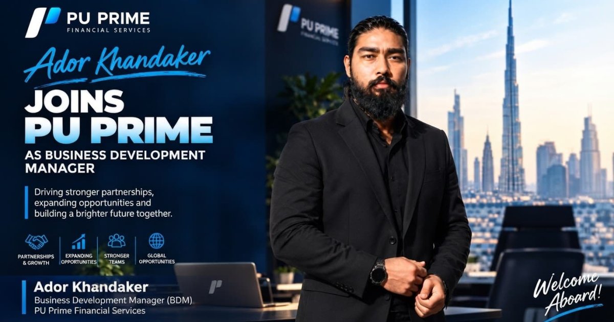 Ador Khandaker Joins PU Prime as Business Development Manager