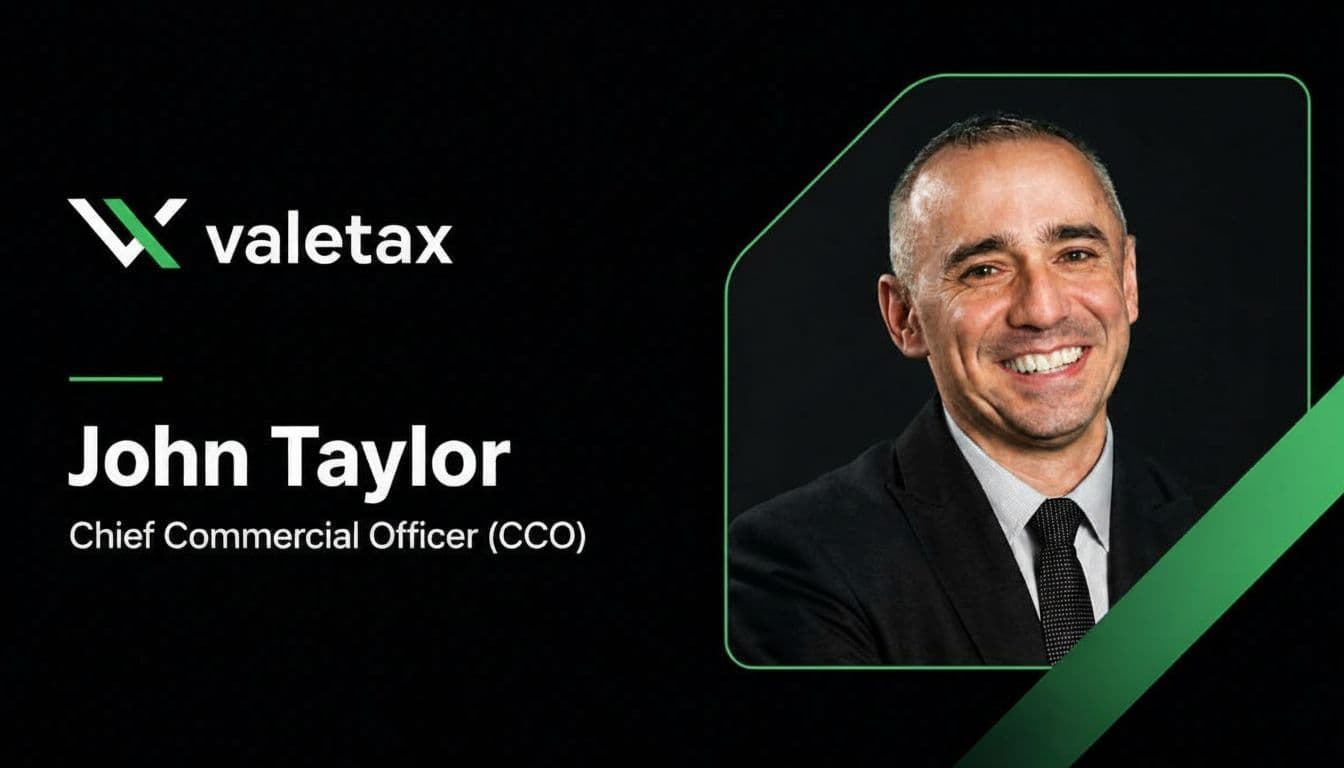 Chief Commercial Officer John Taylor Joins Valetax Leadership Team