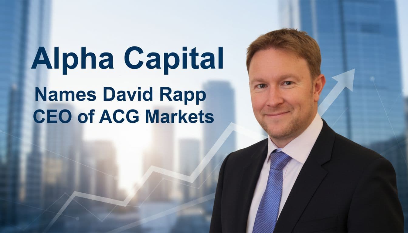 Alpha Capital Names David Rapp CEO of ACG Markets