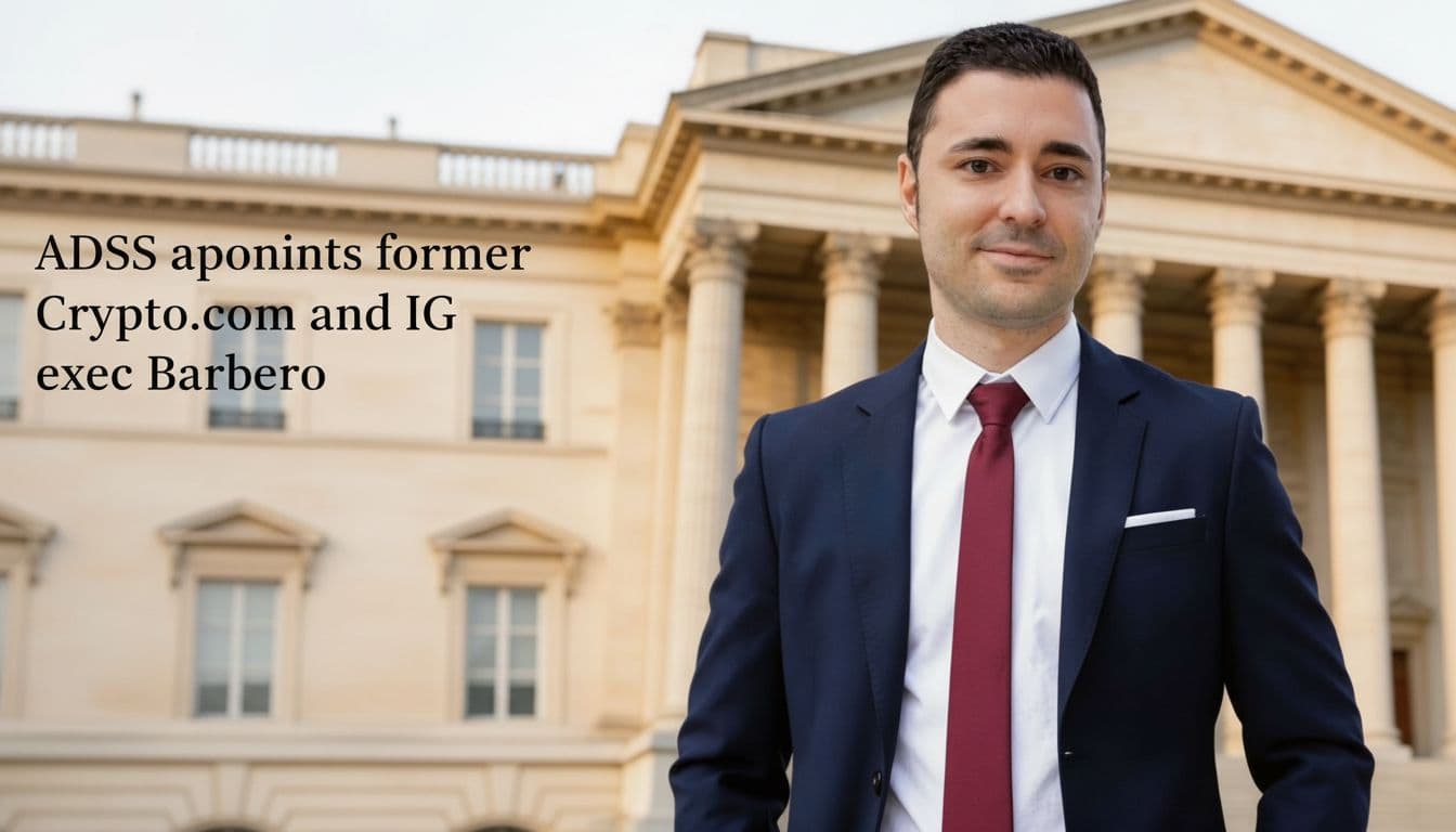 ADSS appoints former Crypto.com and IG exec Barbero