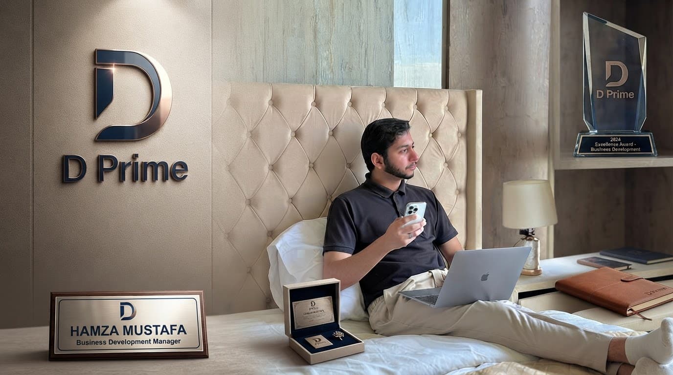 Hamza Mustafa journey with D Prime as a Business Development Manager