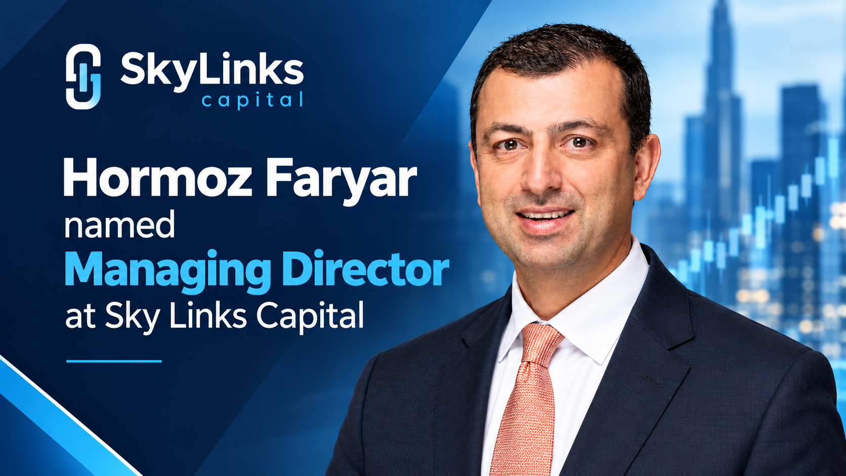 Hormoz Faryar named managing director at Sky Links Capital