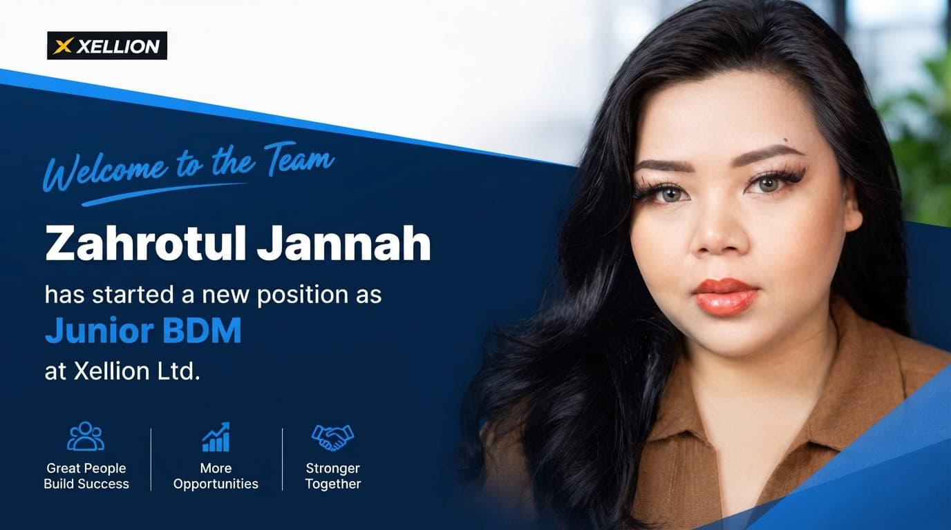Zahrotul Jannah Begins as Junior BDM at Xellion Ltd.