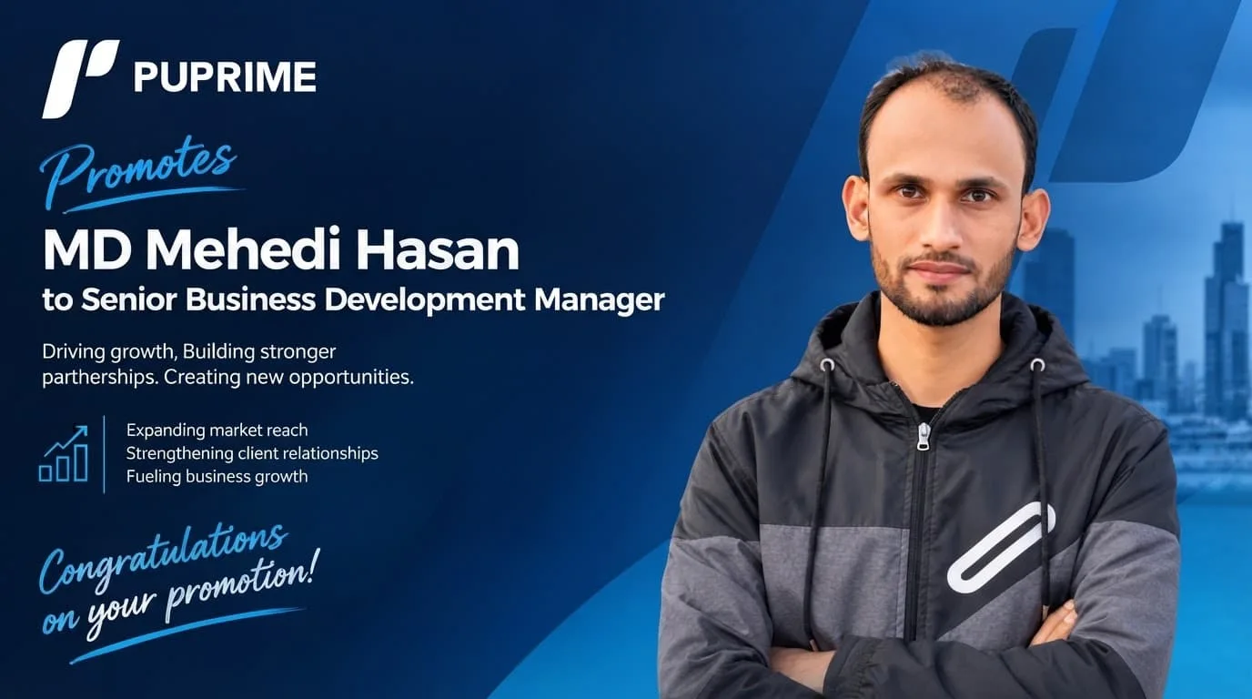 PUPrime Promotes MD Mehedi Hasan to Senior Manager