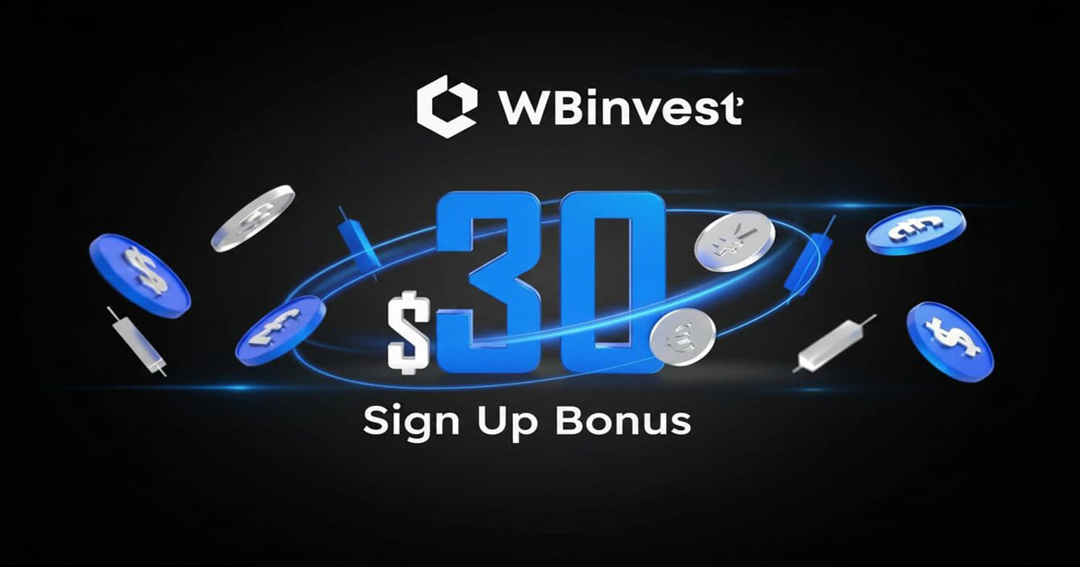 WB Invest Offers a $30 Forex Sign-Up Bonus