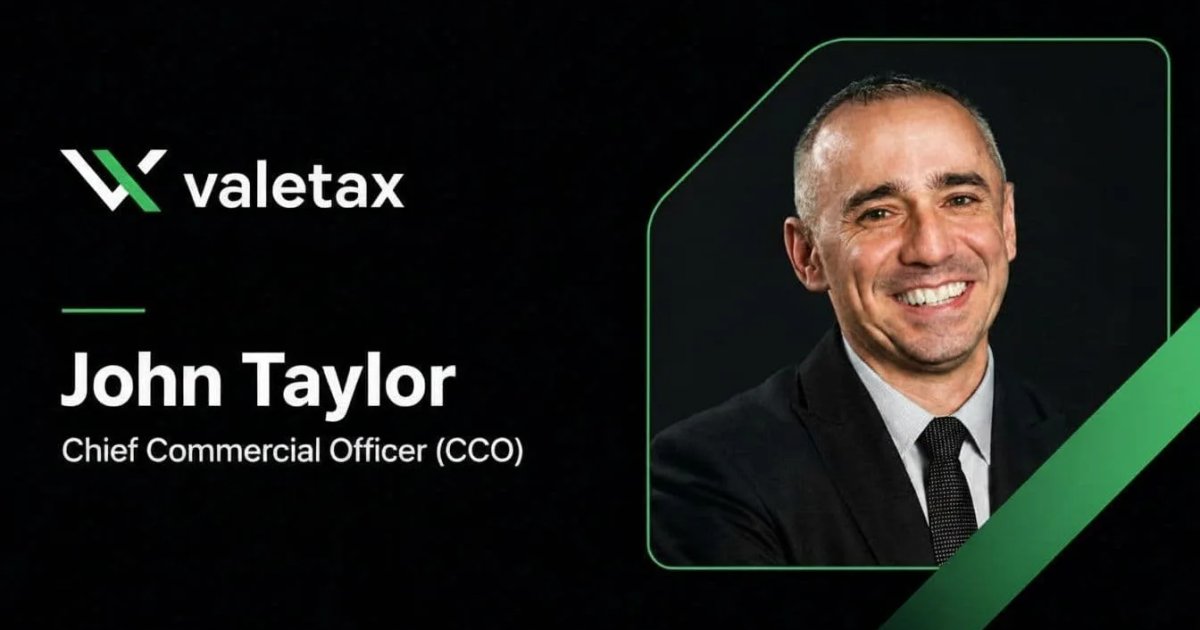 Chief Commercial Officer John Taylor Joins Valetax Leadership Team