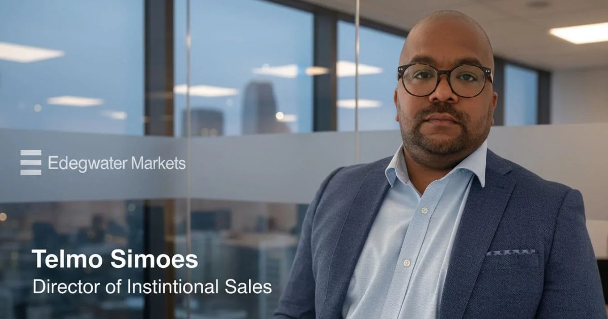 Telmo Simoes Joins Edgewater Markets in Sales Role