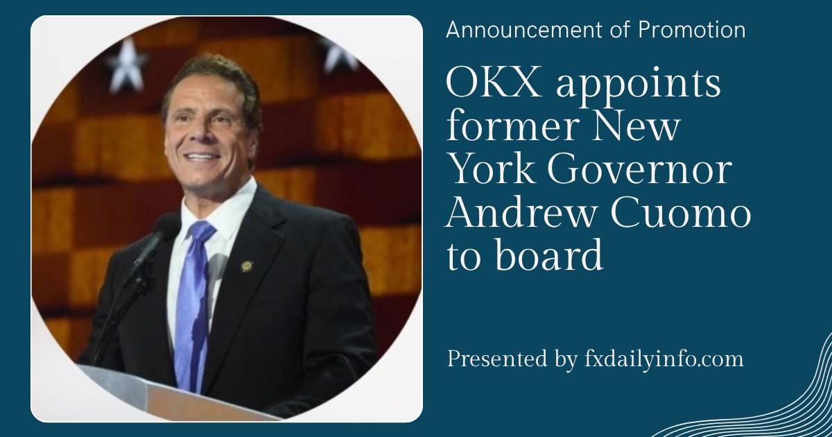 Former NY Governor Andrew Cuomo Joins OKX Board
