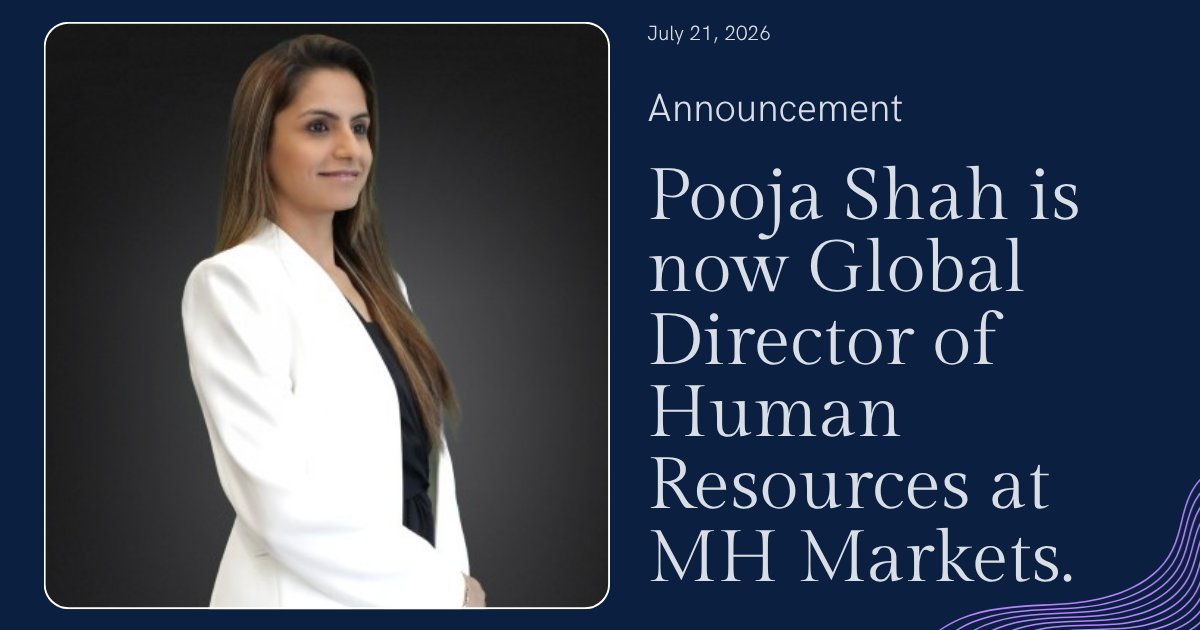 Pooja Shah Promoted to Global HR Director at MH Markets