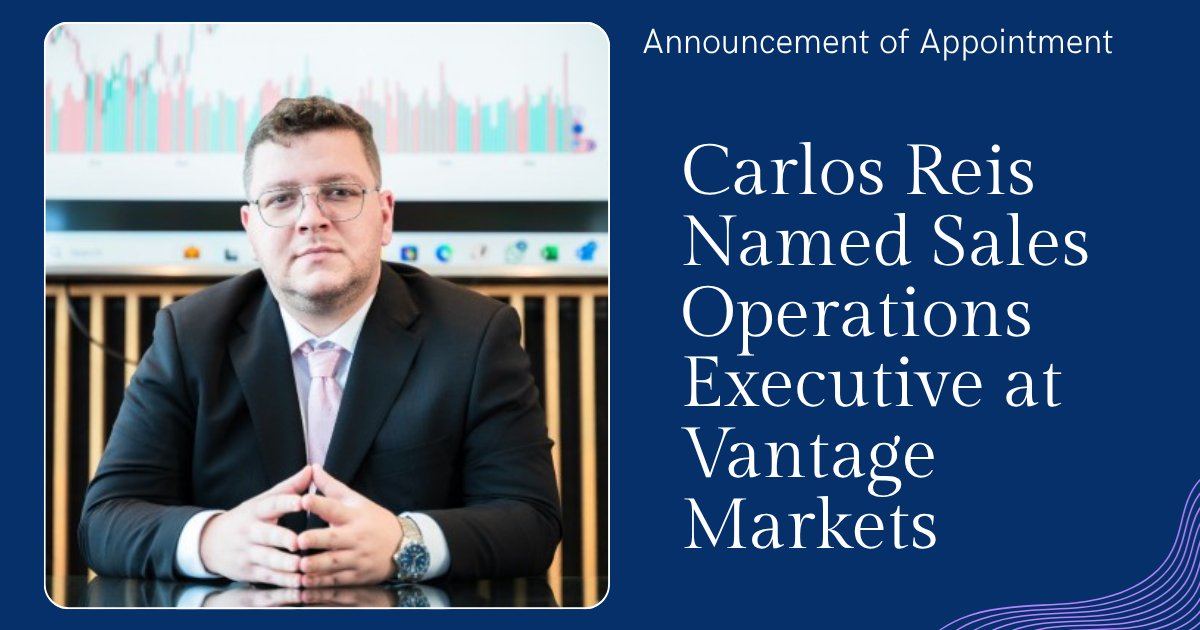 Vantage Markets names Carlos Reis Sales Operations Executive