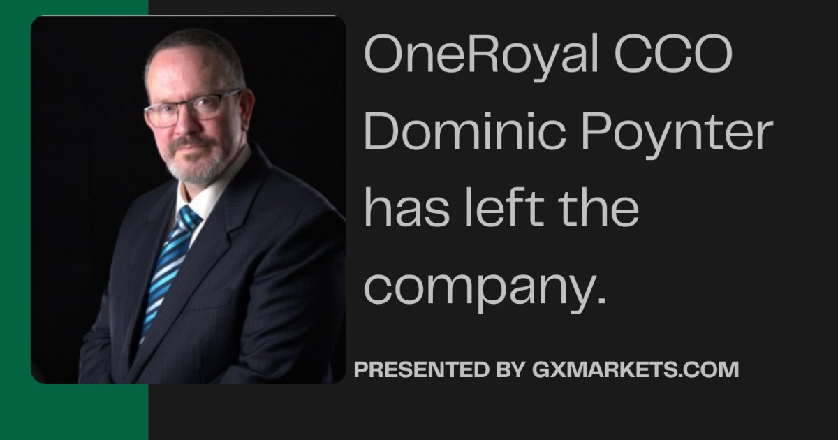 Dominic Poynter leaves OneRoyal as chief commercial officer