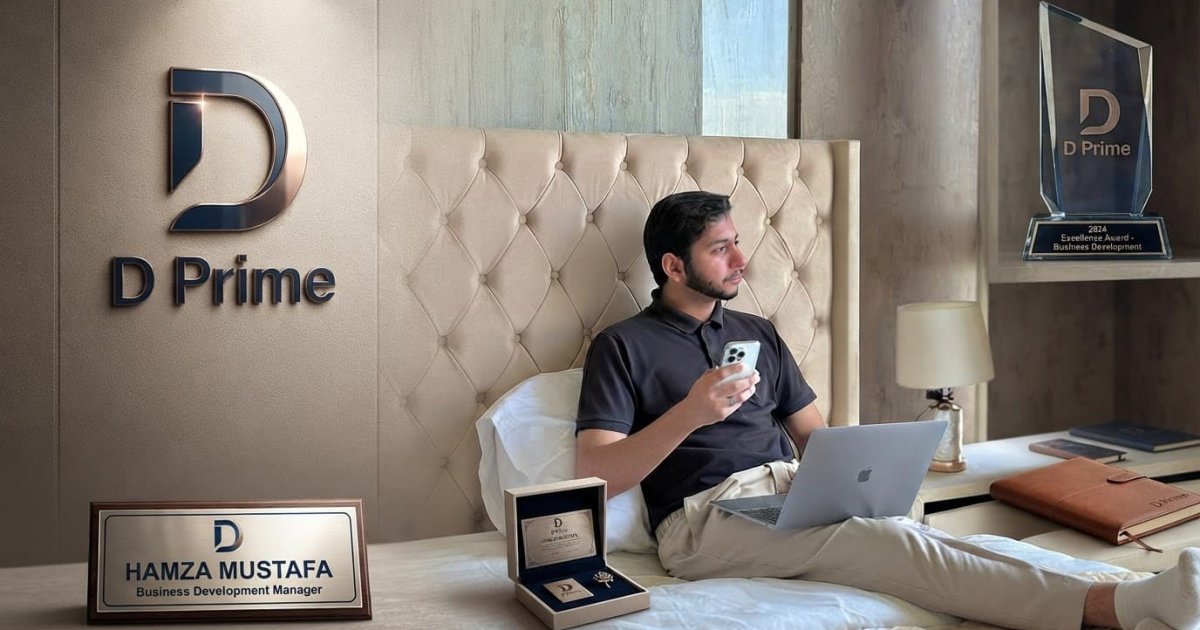 Hamza Mustafa journey with D Prime as a Business Development Manager