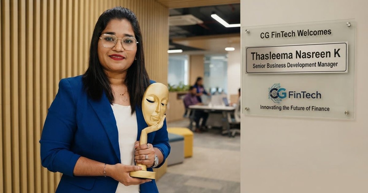 Thasleema Nasreen K Joins CG FinTech as Senior Manager