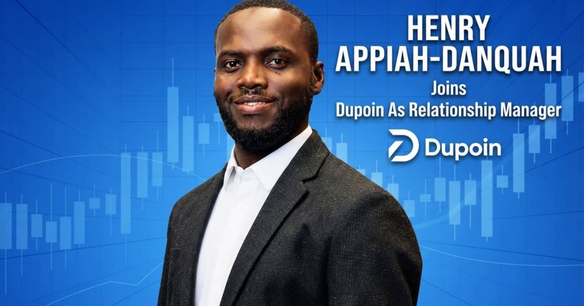 Henry Appiah-Danquah Joins Dupoin As Relationship Manager