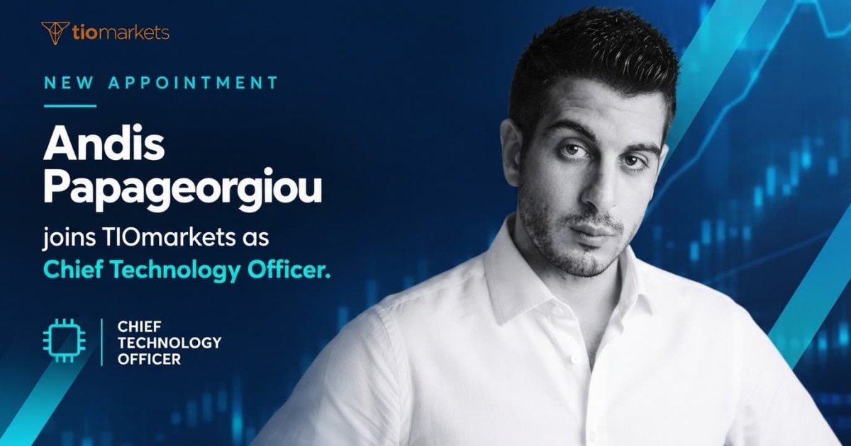 Andis Papageorgiou joins TIOmarkets as chief technology officer.