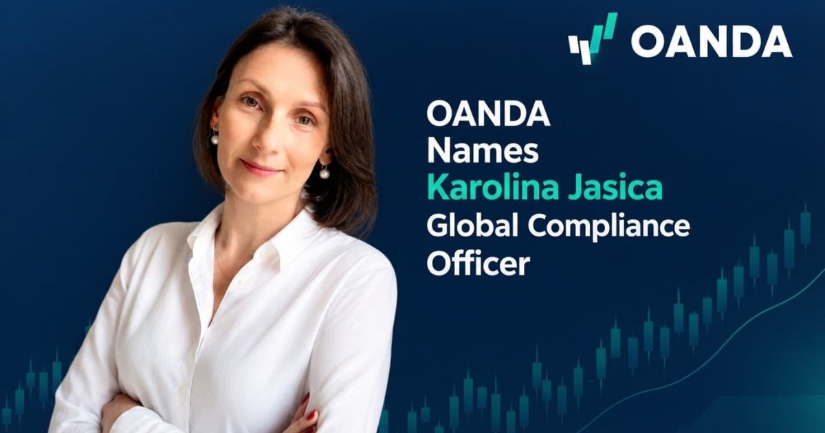 OANDA Names Karolina Jasica Global Compliance Officer