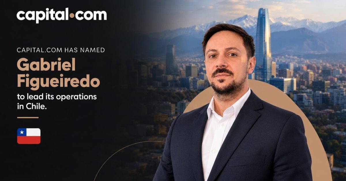 Capital.com has named Gabriel Figueiredo to lead its operations in Chile
