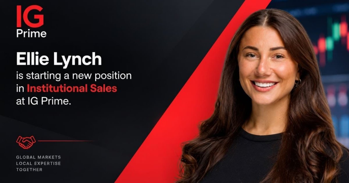 Ellie Lynch takes an Institutional Sales role at IG Prime