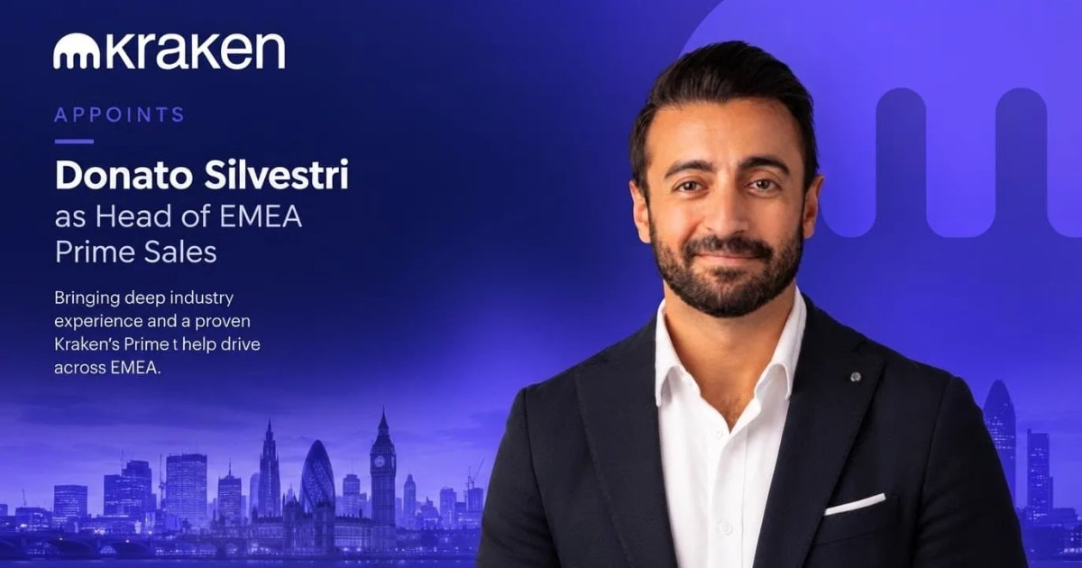Kraken names Donato Silvestri EMEA Prime Sales chief