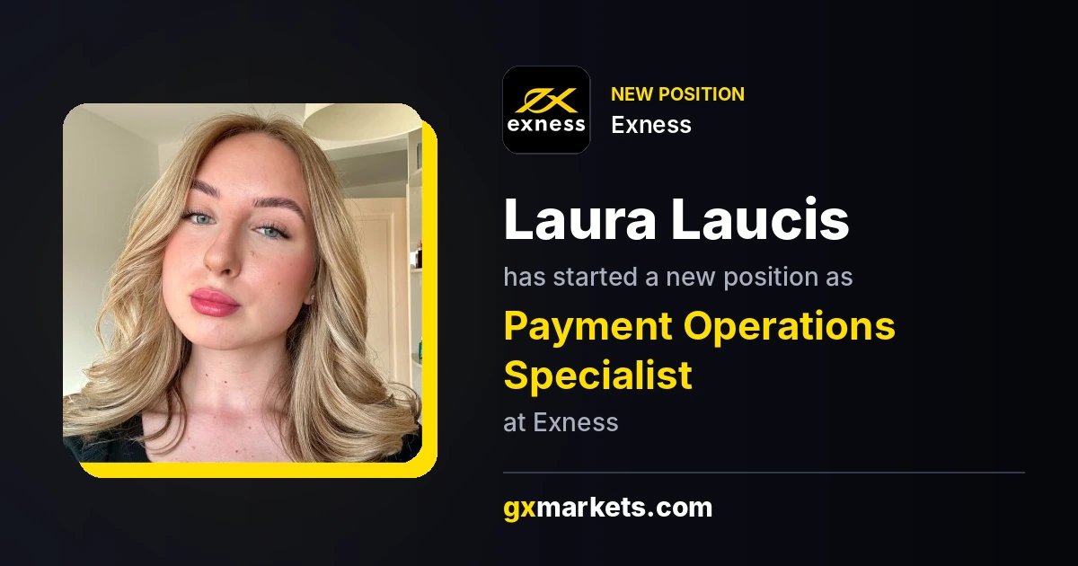 Laura Laucis Joins Exness as Payment Operations Specialist
