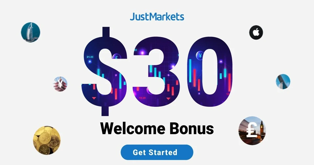 Gxmarkets | $30 Free Welcome Bonus Offer for Asia JustMarkets Traders